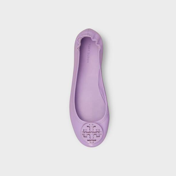 Tory Burch Minnie Travel Ballet Flats Lilac Patent | Size 8.5M | Lightly Worn - Picture 1 of 4